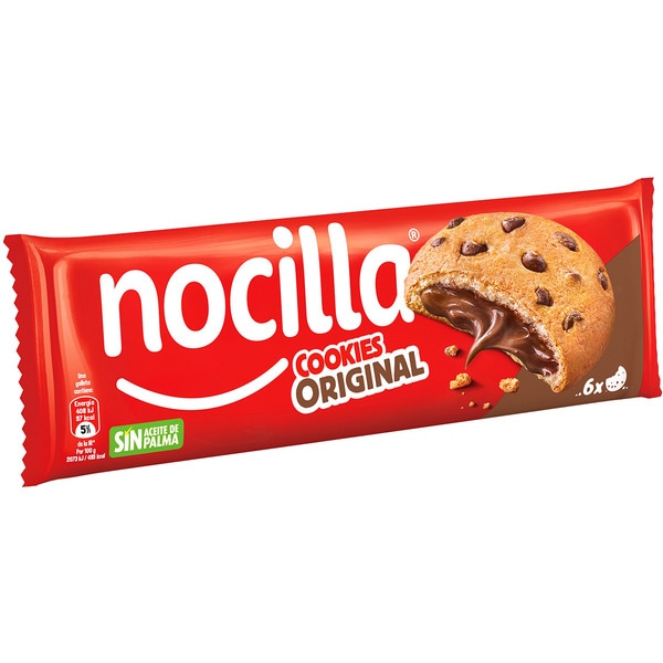Cookies mit Original-Nocilla-Füllung ohne Palmöl 6 Stück Paket 120 g