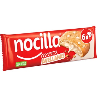 cookies rellenas de Nocilla blanca sin aceite de palma 6 unidades paquete 120 g - Nocilla