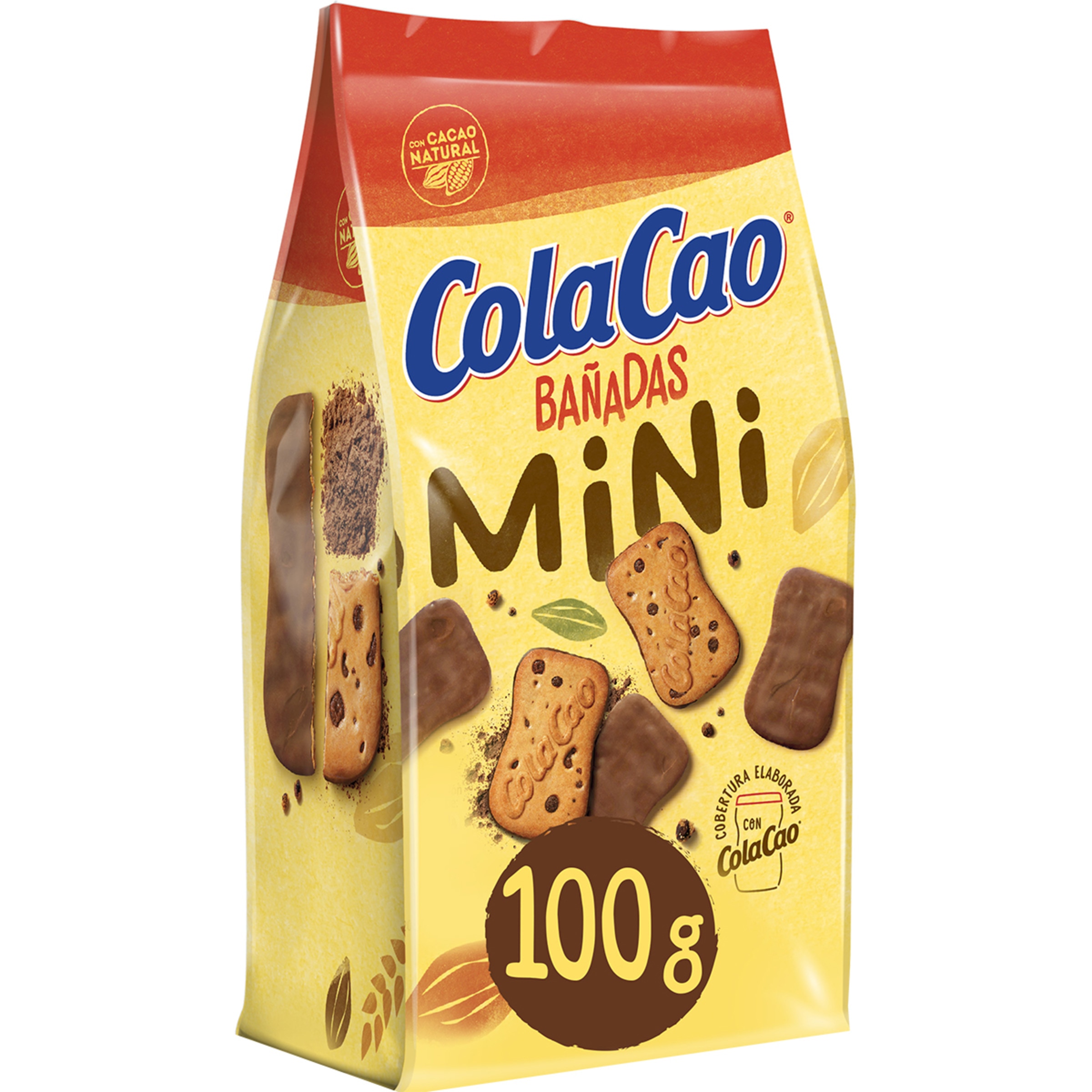 mini galletas bañadas en chocolate bolsa 100 g