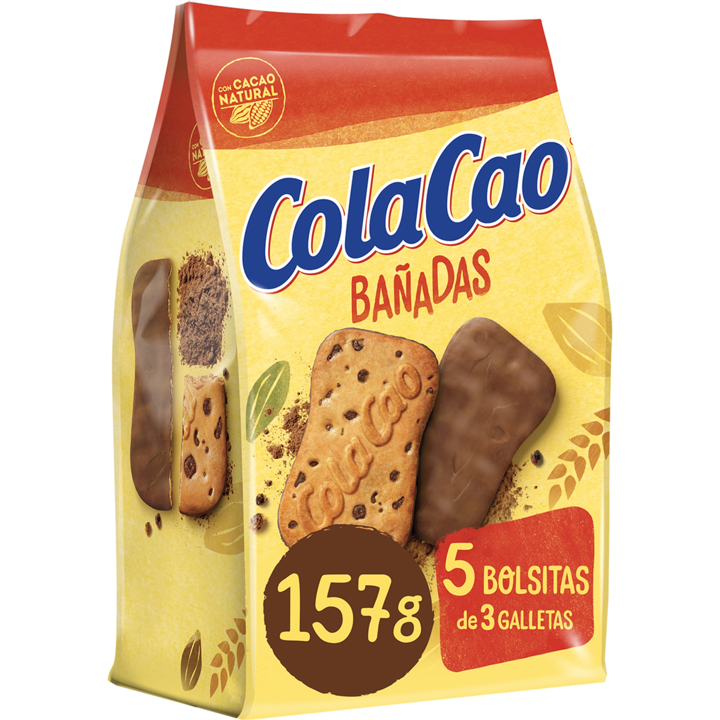 galletas bañadas en chocolate bolsa 157 g