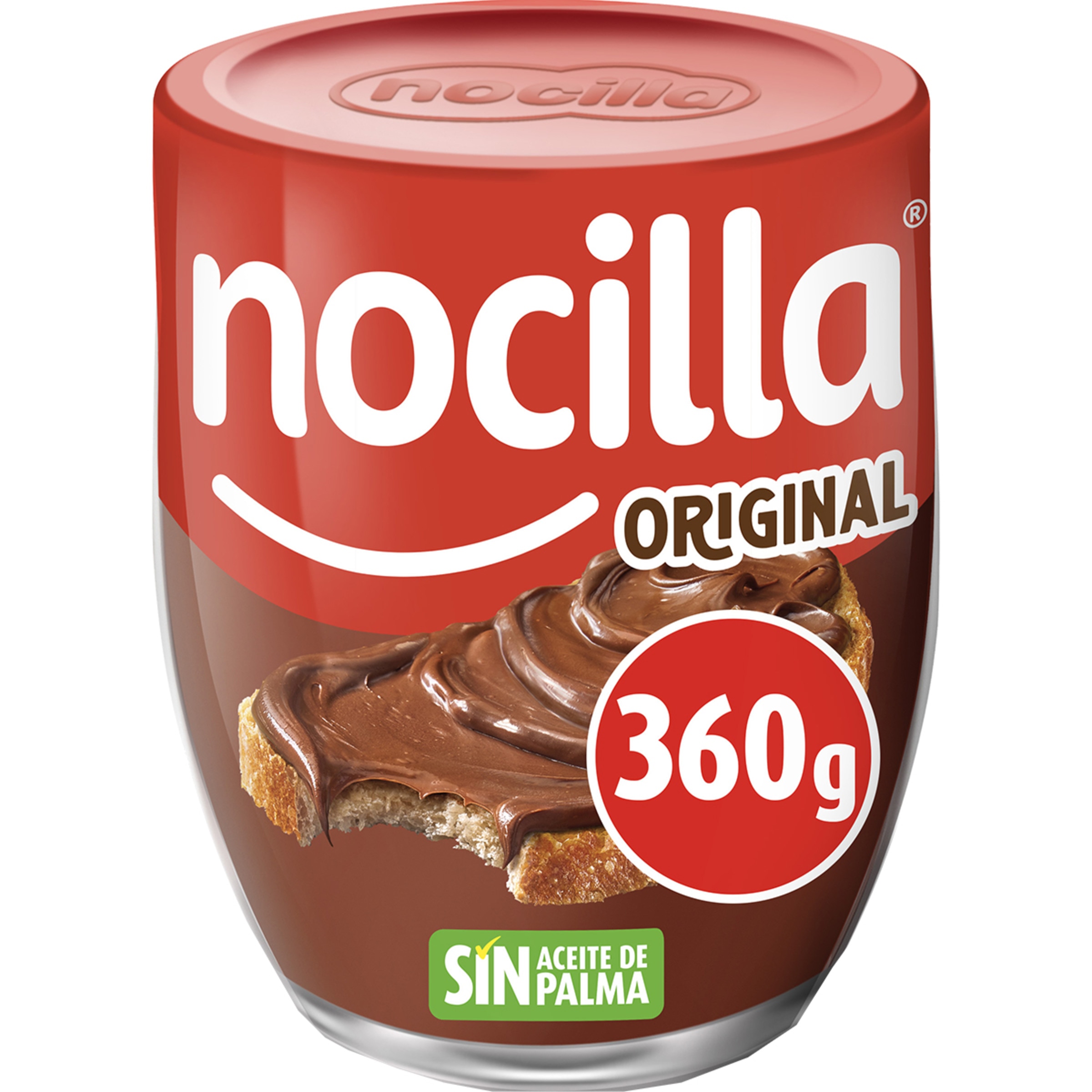 crema de cacao y avellanas original sin gluten y sin aceite de palma vaso 360 g