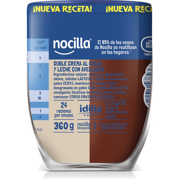 Chocomix cocoa, hazelnut and milk cream, gluten-free and no palm oil cup 360 g