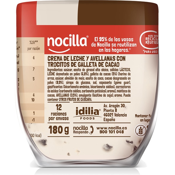 Creme aus Cookies and Cream ohne Palmöl Becher 180 g