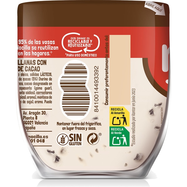 Creme aus Cookies and Cream ohne Palmöl Becher 180 g