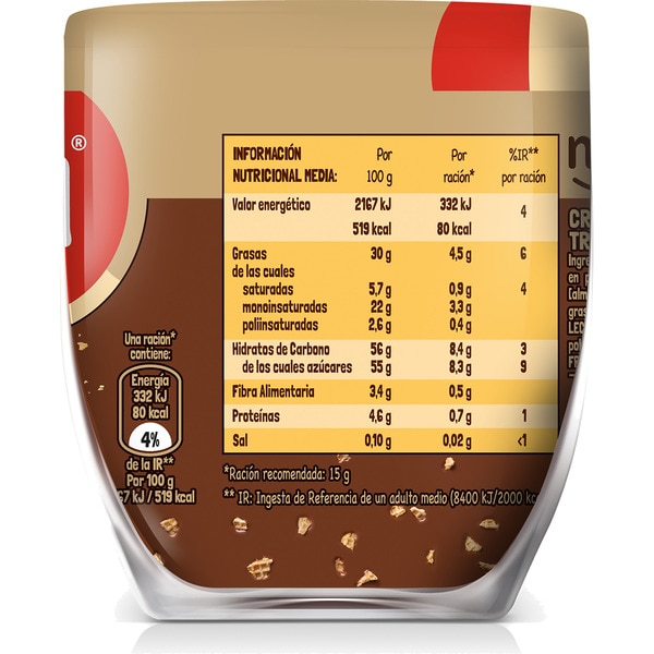 Crunchy Kakao- und Haselnusscreme Becher 180 g