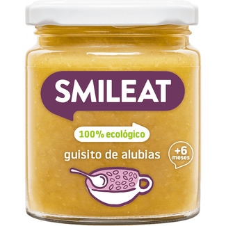 tarrito de guisito de alubias 100% ecológico sin gluten desde 6 meses envase 230 g - Smileat