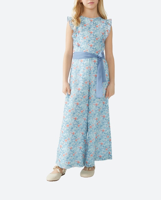 Imagen 0 de Mono de ceremonia de niña con estampado floral