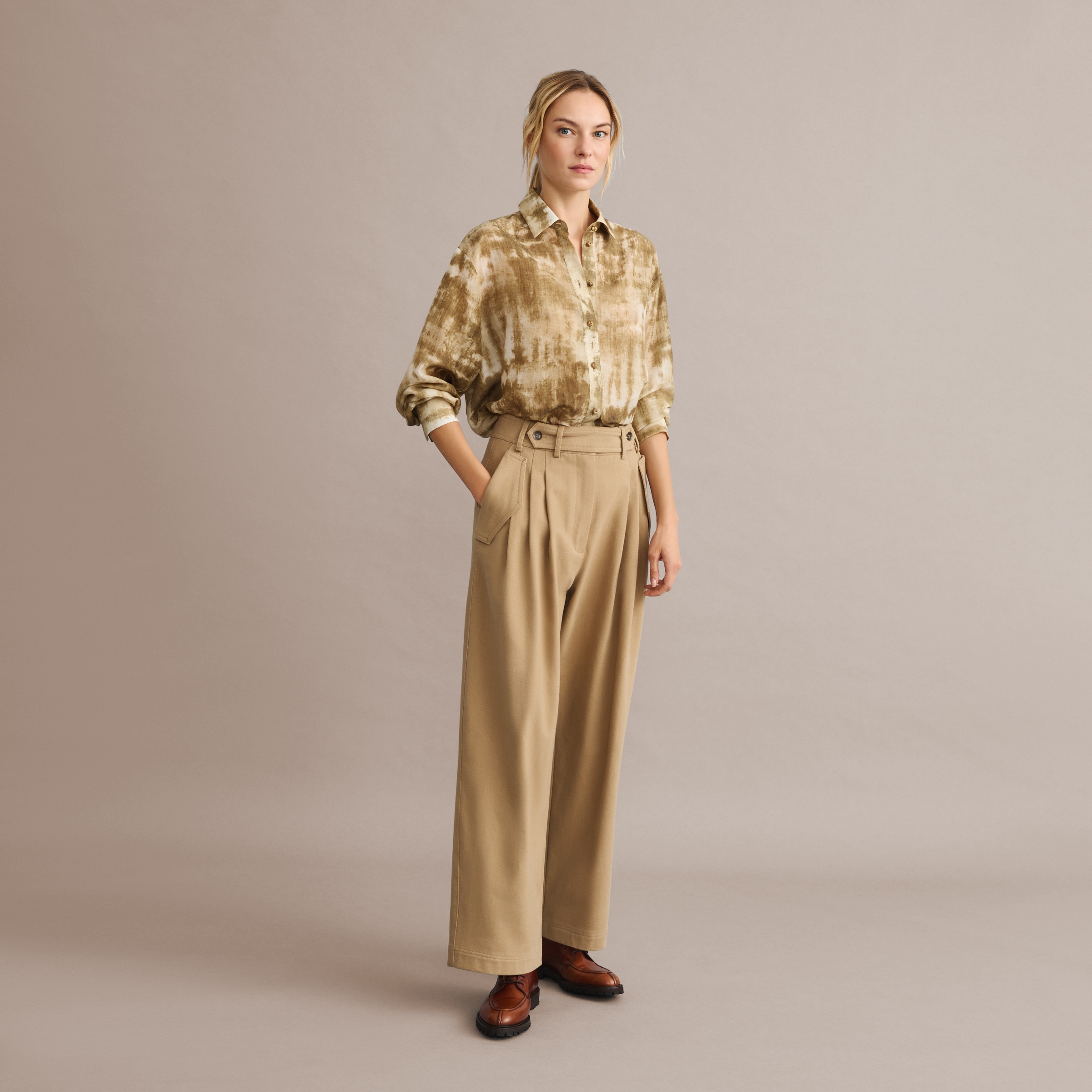 Imagen 0 de Pantalón breeches de mujer Beige