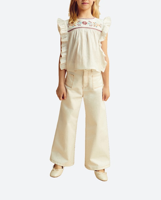 Imagen 0 de Blusa de niña con bordado