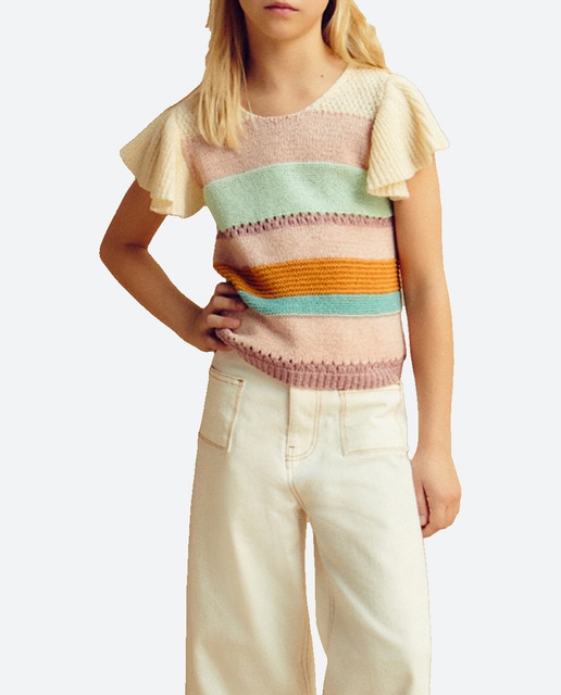 Imagen 0 de Top de punto de niña