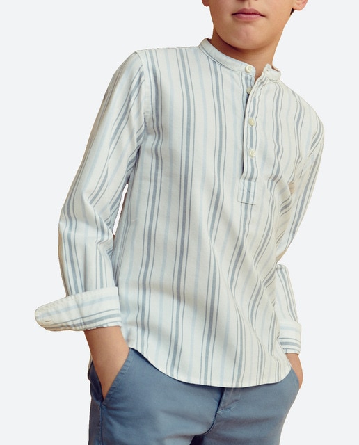 Imagen 0 de Camisa con cuello mao de niño