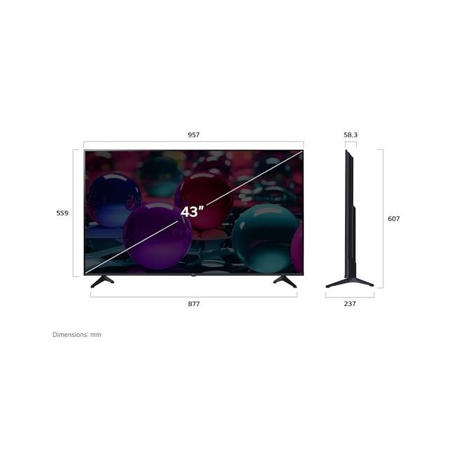 TV LG 43" (109 cm) LED UHD 4K 43UA7300 (2025) Smart TV 2