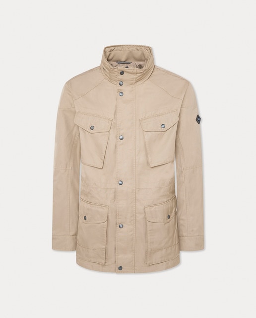 Imagen 0 de Parka de hombre tipo motorista cuatro bolsillos tallas grandes