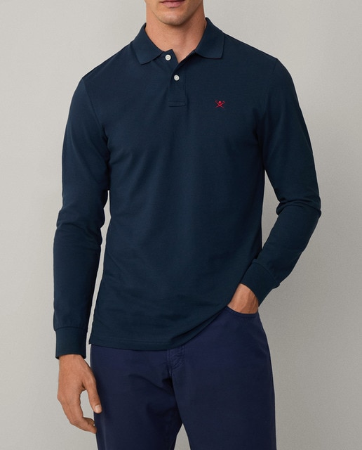 Imagen 0 de Polo básico de hombre de manga larga tallas grandes