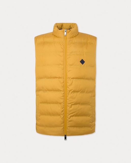 Imagen 0 de Chaleco de hombre ligero color mostaza tallas grandes