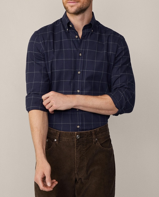 Imagen 0 de Camisa de hombre de franela de cuadros corte classic tallas grandes