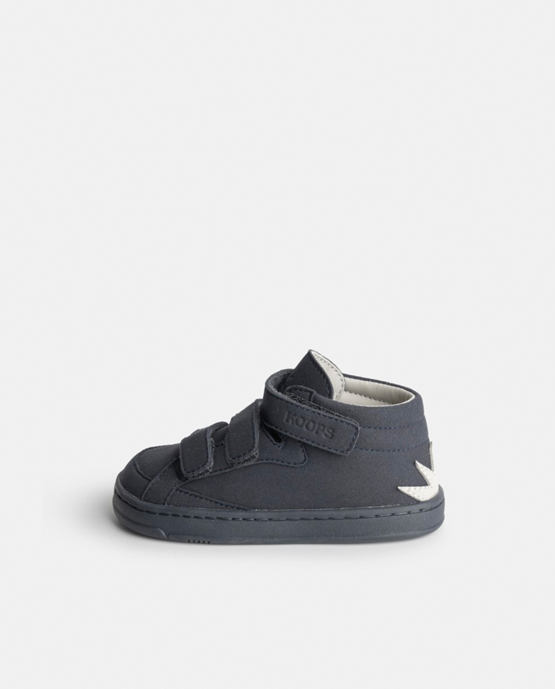 Botins de Microfibra e Sola Rasa sem Drop Azul-escuro-1