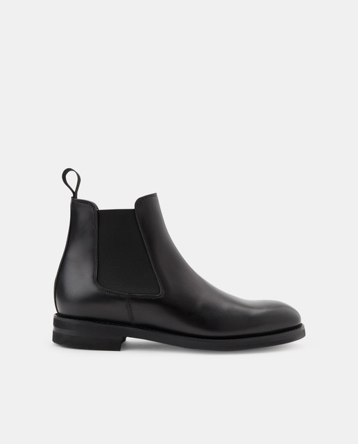 Imagem 0 de Botas em Pele Estilo Chelsea - Preto