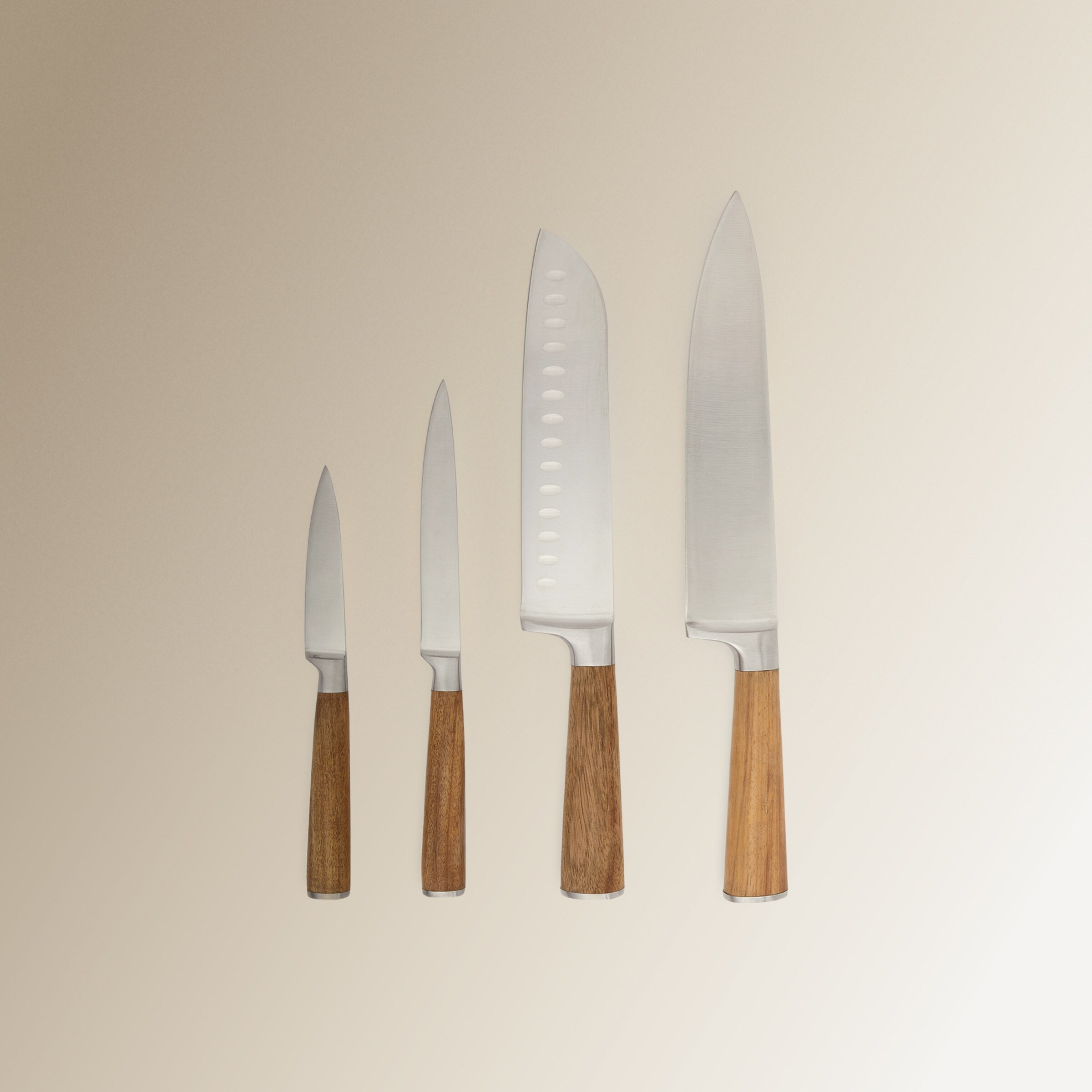 Cuchillo Santoku Acacia Basics El Corte Inglés Acero-3