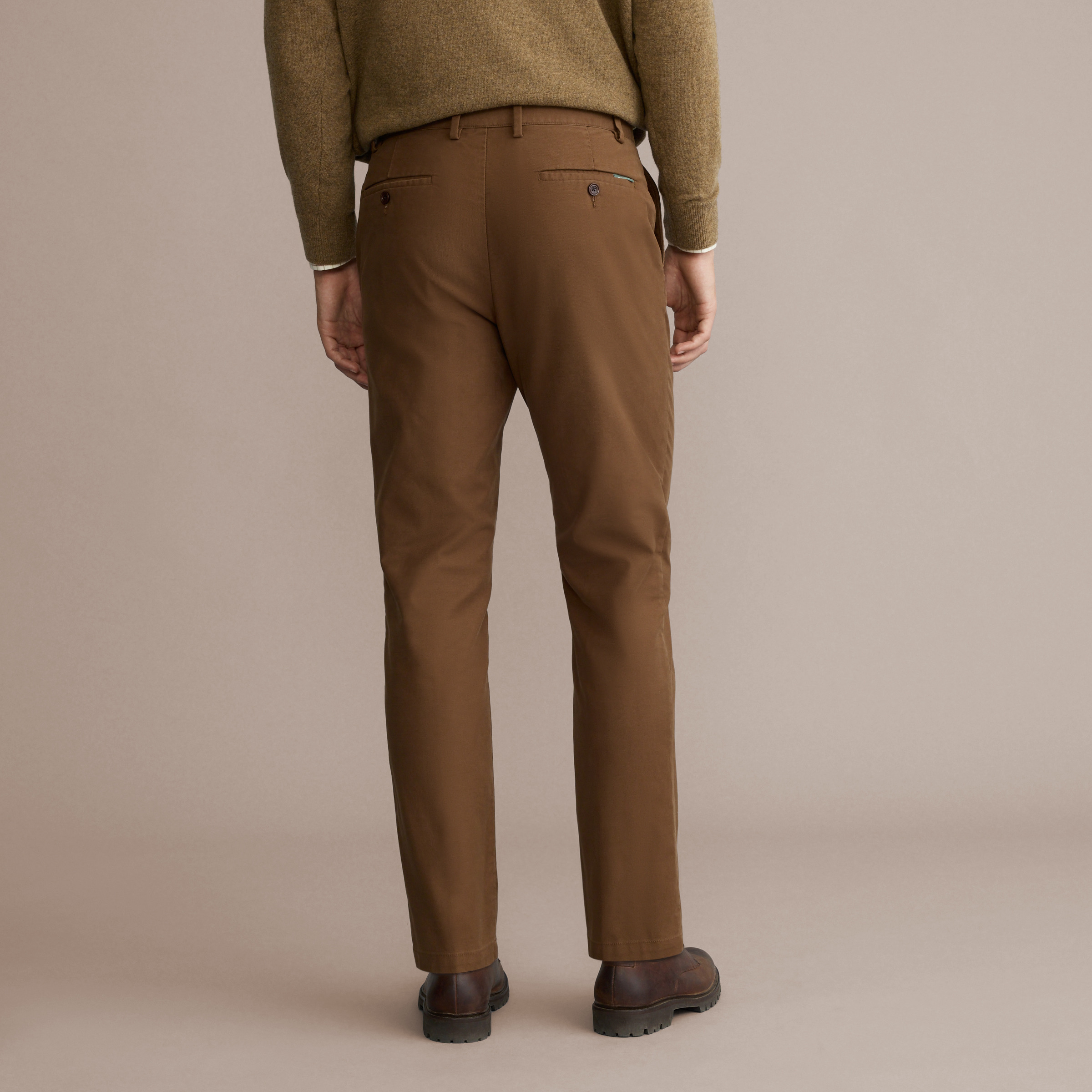 Calças Desportivas de Homem Caqui-4