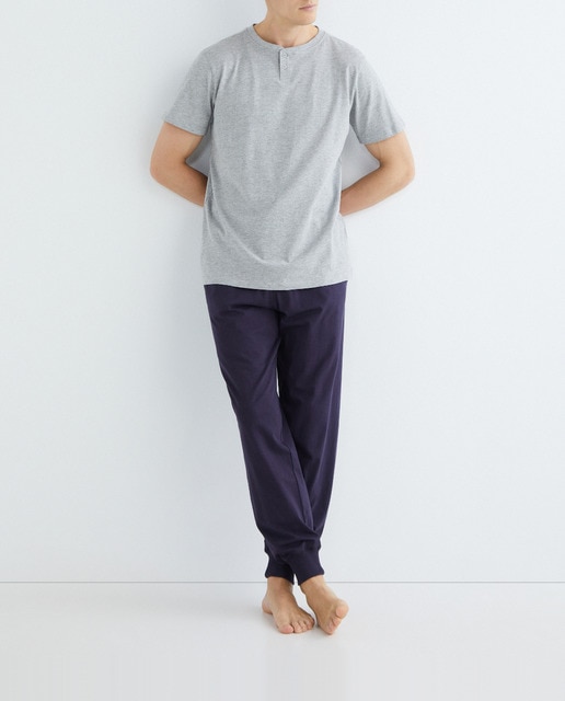Imagen 0 de Pantalón pijama largo de punto de hombre