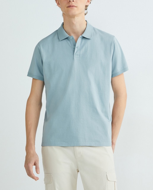 Imagen 0 de Polo de hombre manga corta jersey garment wash