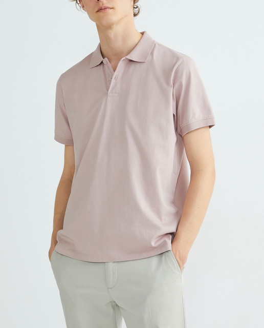 Imagen 0 de Polo de hombre manga corta jersey garment wash