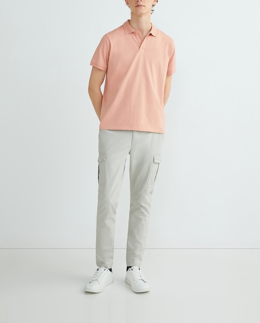 Imagen 0 de Polo de hombre manga corta jersey garment wash