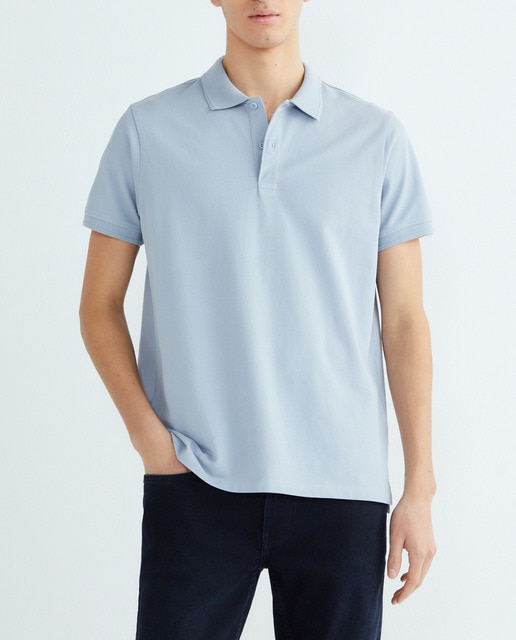 Imagen 0 de Polo de hombre manga corta pique garment dyed