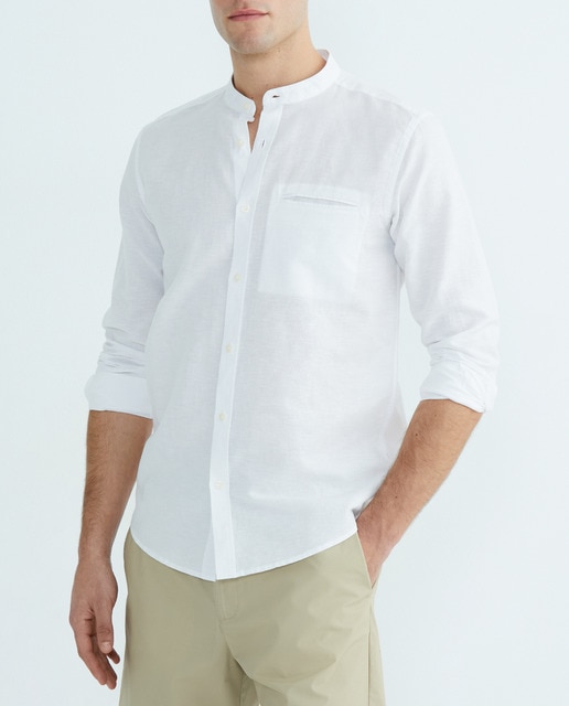 Imagen 0 de Camisa de hombre de lino y algodón