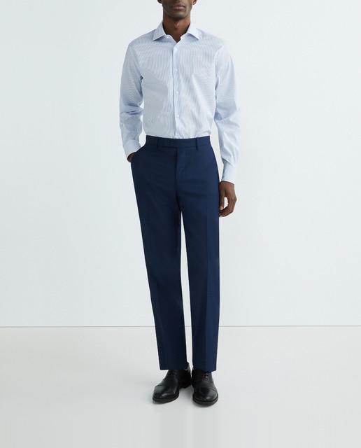 Imagen 0 de Camisa vestir hombre raya doble regular fit