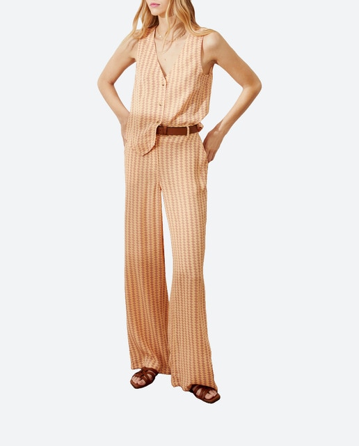 Imagen 0 de Pantalón pijamero de mujer en crepe