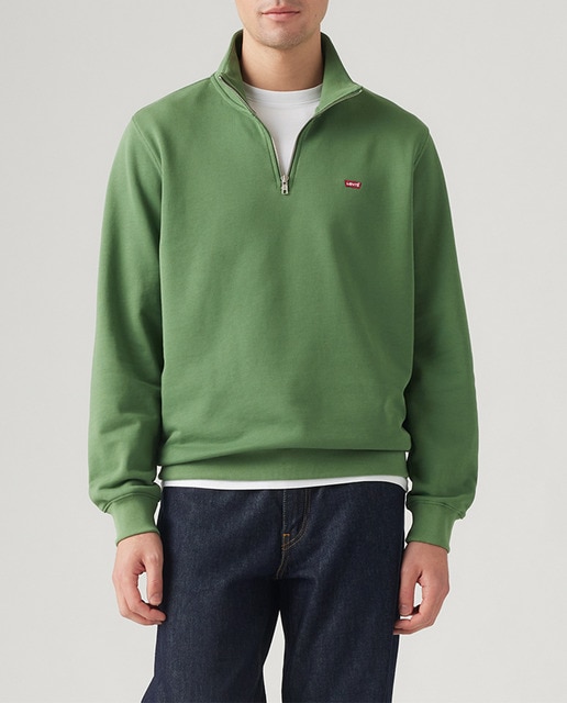 Imagen 0 de Sudadera de hombre con cuello cremallera y logo