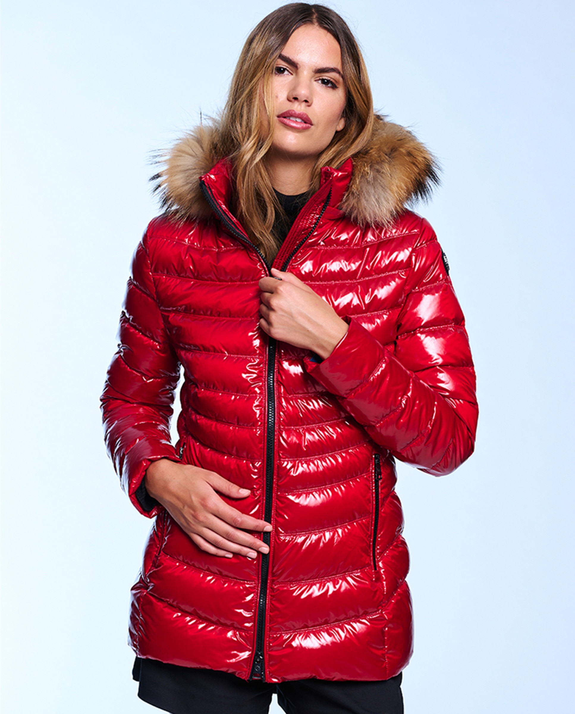 Imagem 0 de Blusão Acolchoado Cintado com Capuz Desmontável