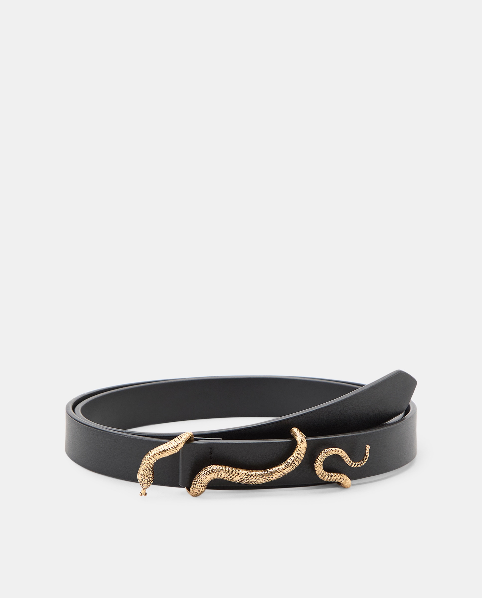 Cinto com Fivela de Serpente Preto-1
