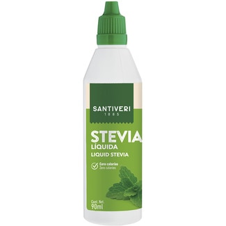 stevia líquida cero calorías sin gluten y sin lactosa estuche 90 cc - Santiveri