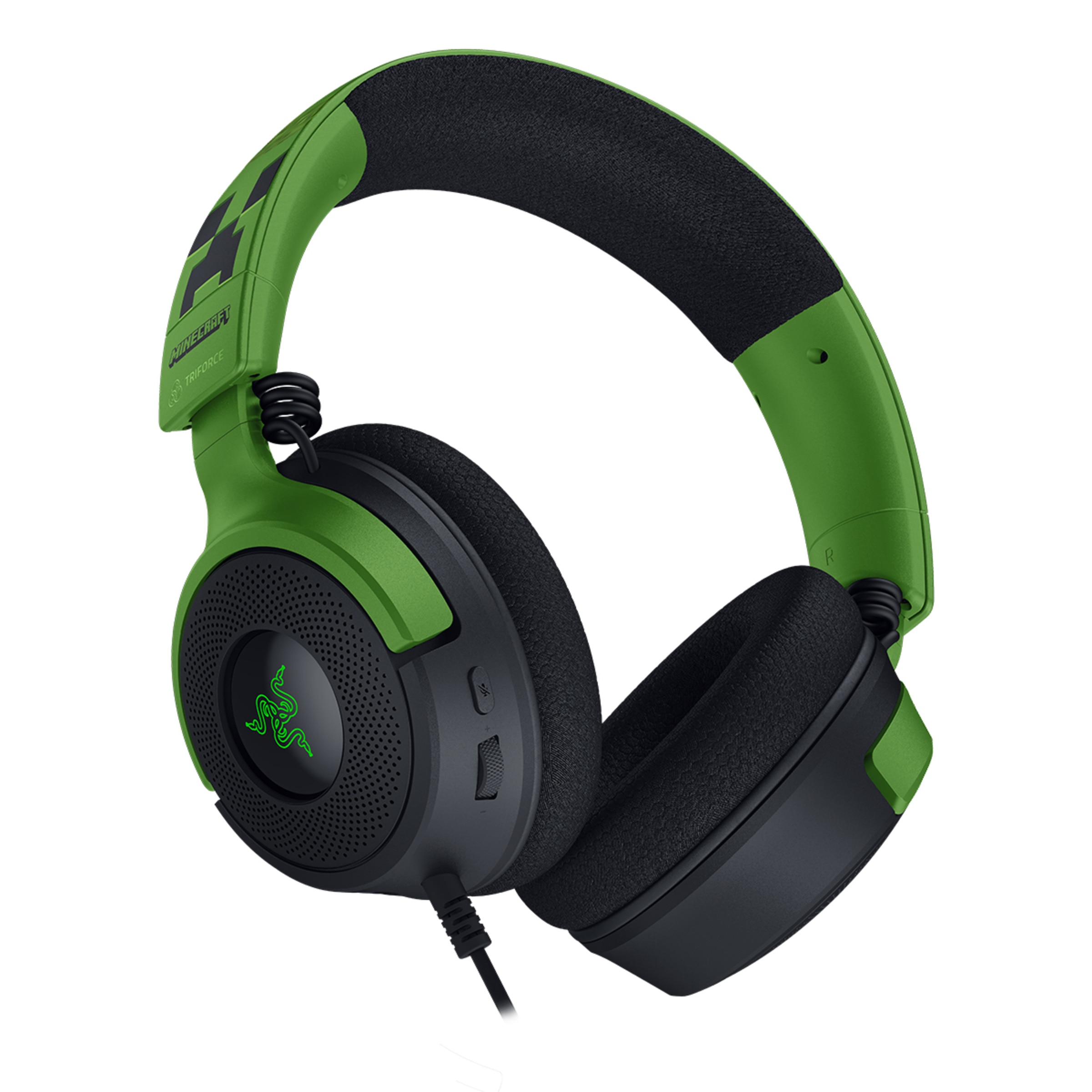 Auriculares Diadema Gaming Razer Kraken V4 X Minecraft Edition Verde / Negro-3