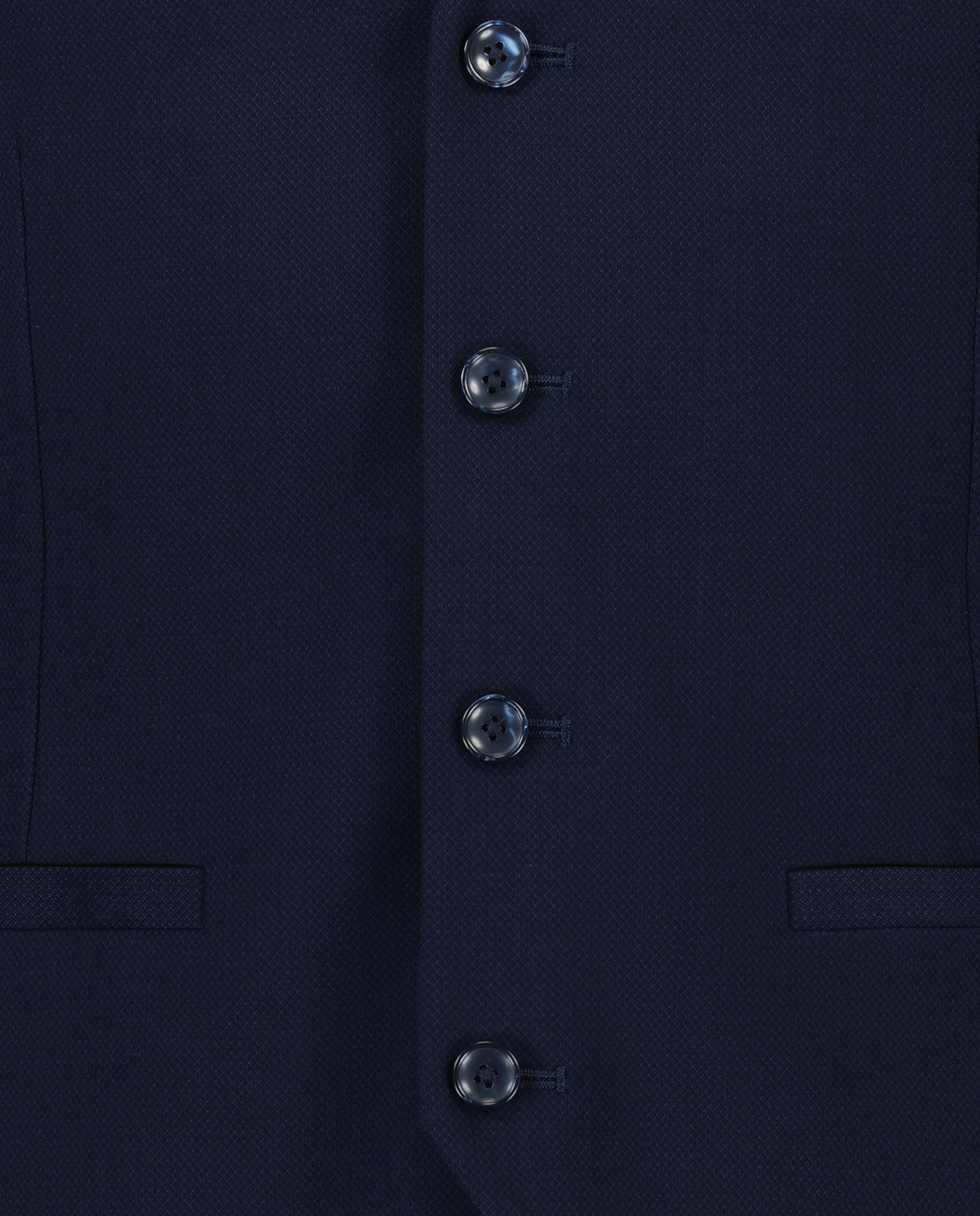 Colete de Fato com Estrutura de Diamante Azul-marinho-6