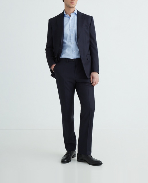 Imagen 0 de Camisa de twill de hombre classic de rayas roja tallas grandes