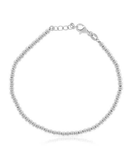 Imagen 0 de Cadena de Plata de Ley 925 con bolitas de Plata