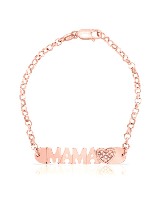 Imagen 0 de Pulsera de Plata de Ley 925 con inserción de colgante MAMA