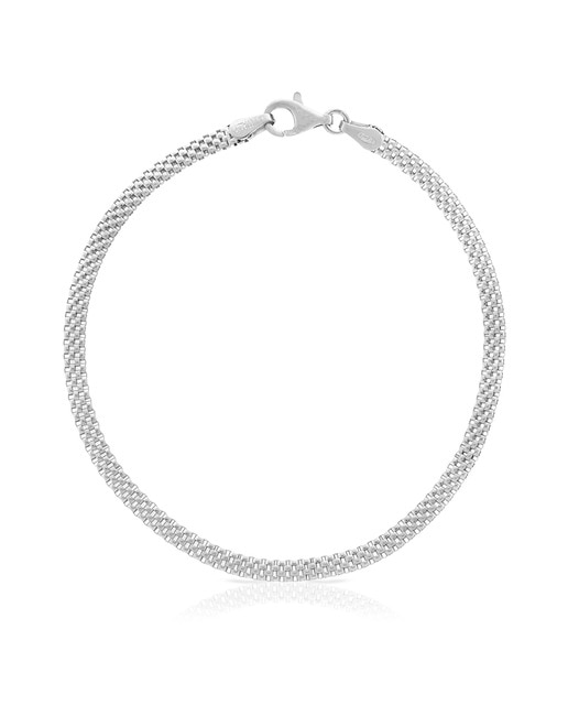 Imagen 0 de Pulsera de Plata de Ley 925 en catenadoTULIPANO 3