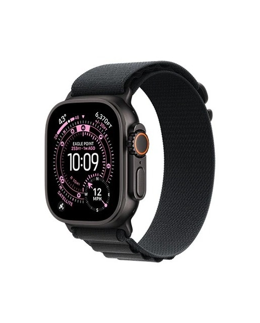 Imagem 0 de Apple Watch Ultra 3 GPS + Cellular 49mm Titânio Preto com Bracelete Loop Preto (L)