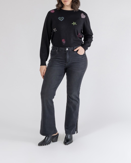 Imagen 0 de Pantalon vaquero con strass