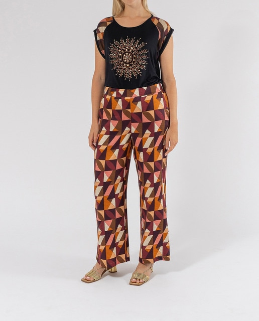 Imagen 0 de Pantalón palazzo estampado