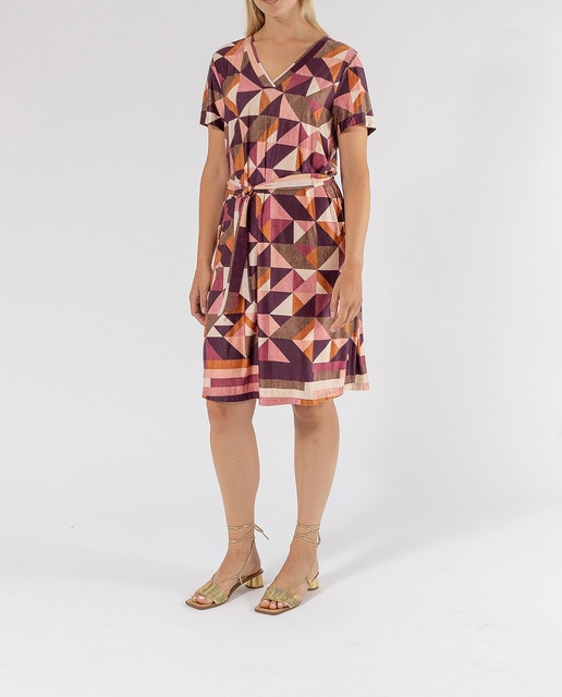 Imagen 0 de Vestido estampado geometrico