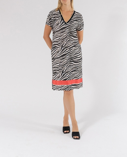 Imagen 0 de Vestido midi cebra