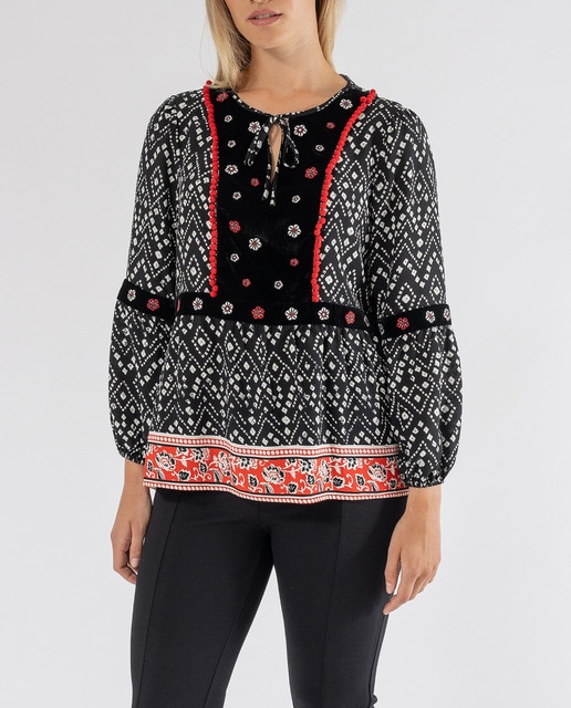 Imagen 0 de Blusa boho con bordados