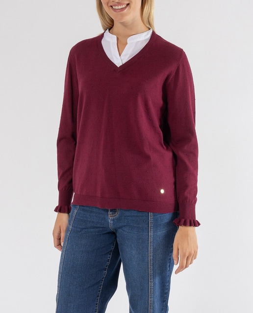 Imagen 0 de Sueter con cuello camisa