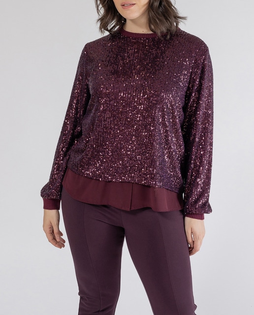 Imagen 0 de Jersey lentejuelas y faldon